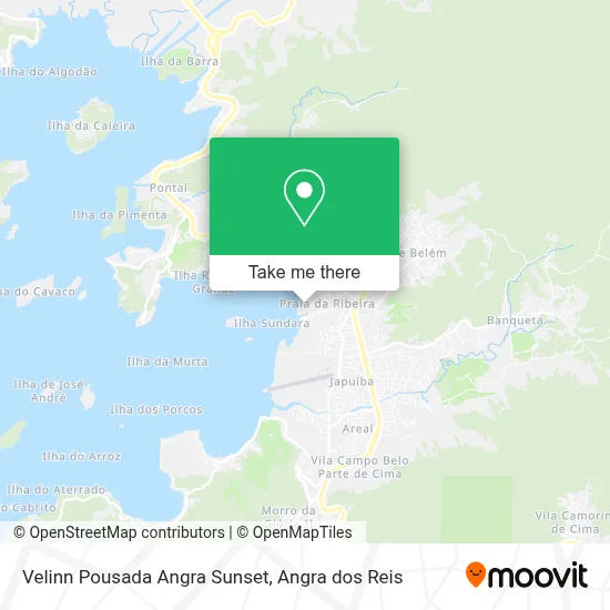 Velinn Pousada Angra Sunset map