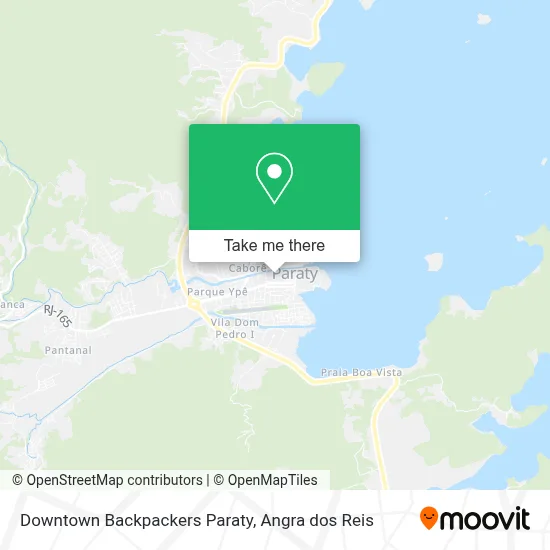 Downtown Backpackers Paraty map