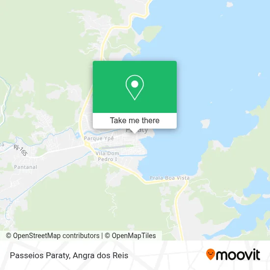 Passeios Paraty map