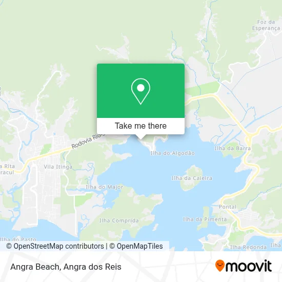 Angra Beach map
