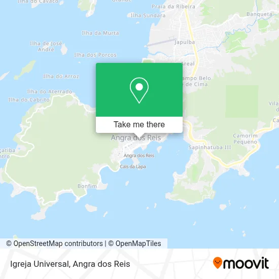 Igreja Universal map