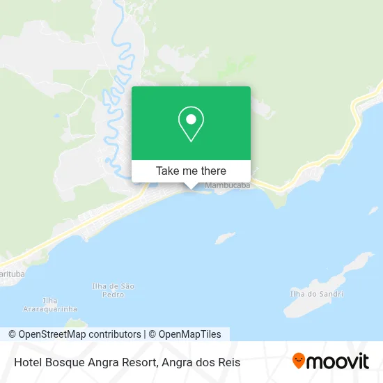 Hotel Bosque Angra Resort map