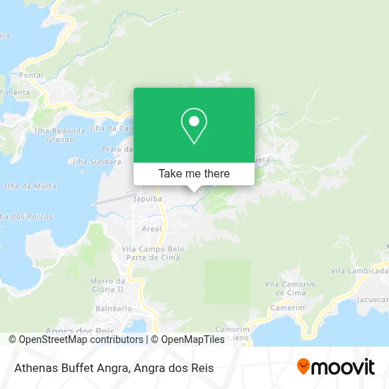 Athenas Buffet Angra map