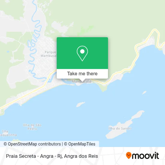 Praia Secreta - Angra - Rj map