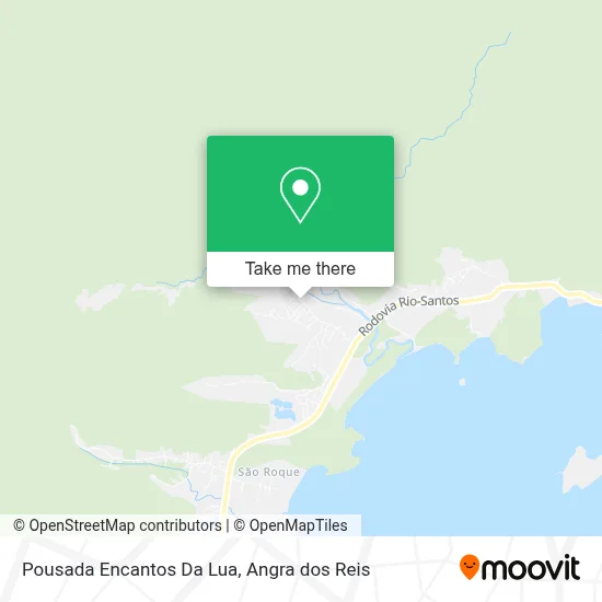 Pousada Encantos Da Lua map