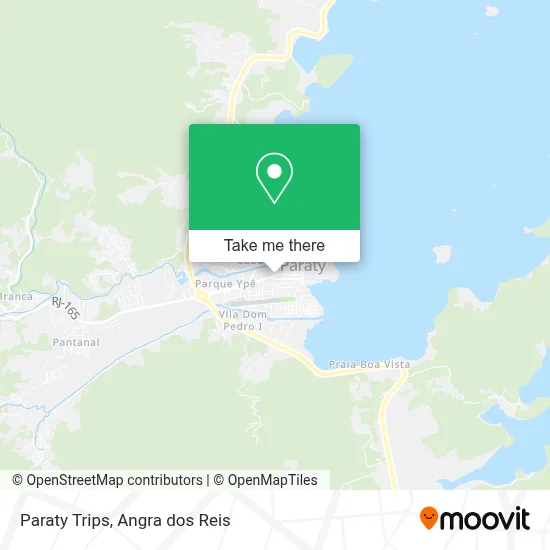 Paraty Trips map