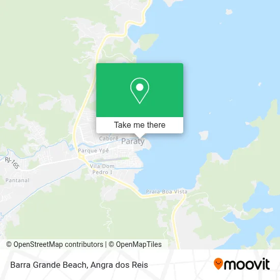 Barra Grande Beach map