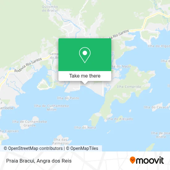 Praia Bracui map