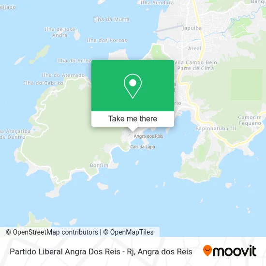 Partido Liberal Angra Dos Reis - Rj map