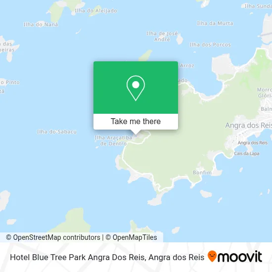 Hotel Blue Tree Park Angra Dos Reis map