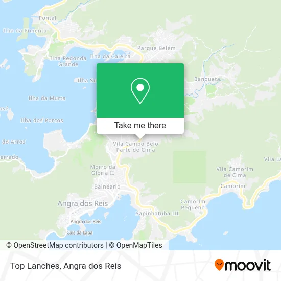 Top Lanches map