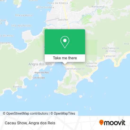 Cacau Show map
