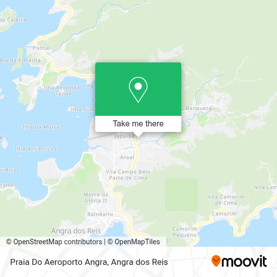 Praia Do Aeroporto Angra map
