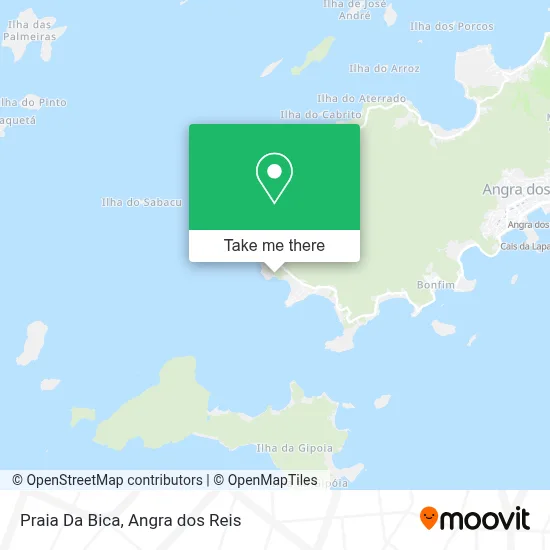 Praia Da Bica map