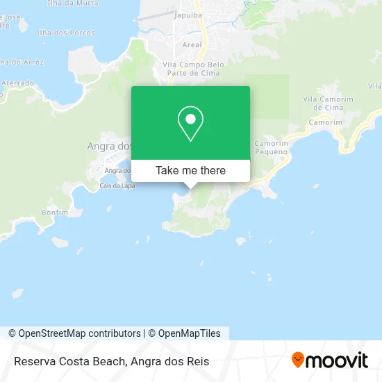 Reserva Costa Beach map