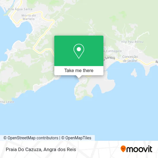 Praia Do Cazuza map
