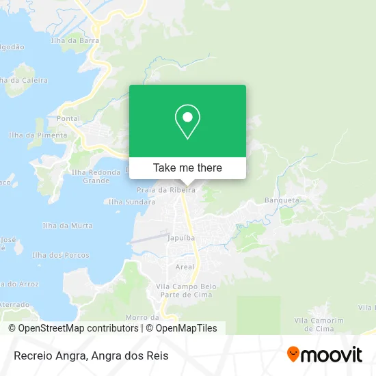 Recreio Angra map