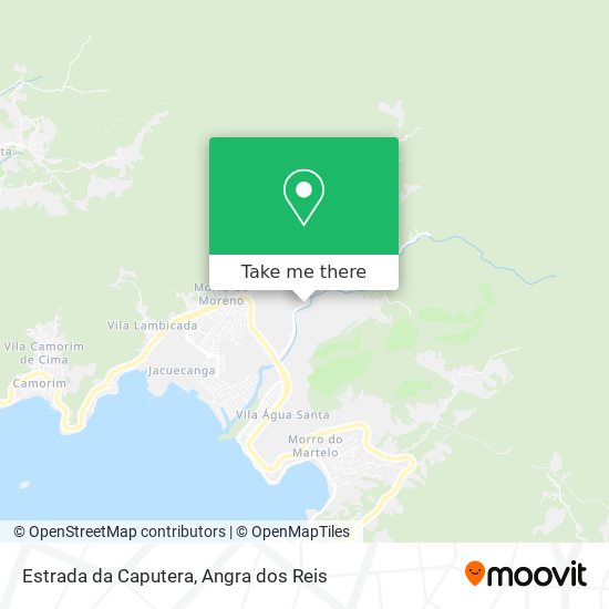 Estrada da Caputera map