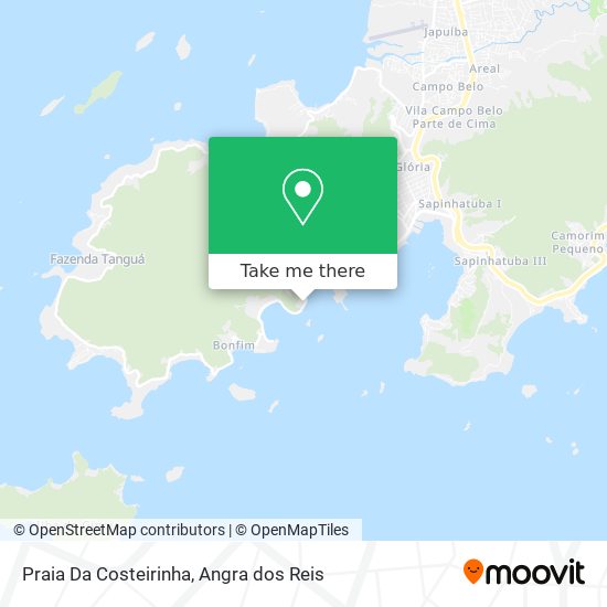 Praia Da Costeirinha map