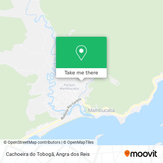 Cachoeira do Tobogã map