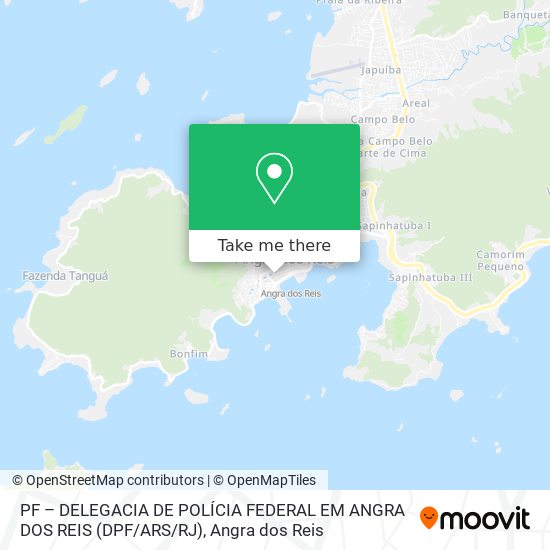 Mapa PF – DELEGACIA DE POLÍCIA FEDERAL EM ANGRA DOS REIS (DPF / ARS / RJ)