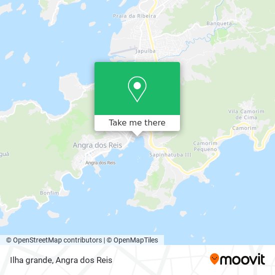 Mapa Ilha grande