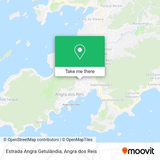 Estrada Angra Getulândia map