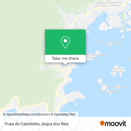 Mapa Praia do Castelinho