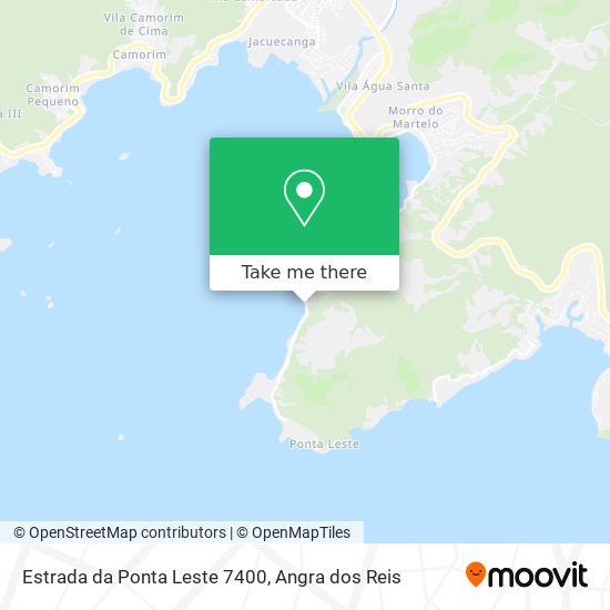 Mapa Estrada da Ponta Leste 7400