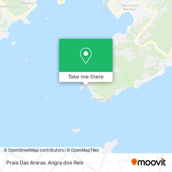 Praia Das Araras map