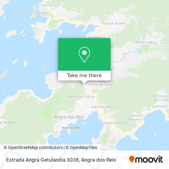 Mapa Estrada Angra Getulandia 3038