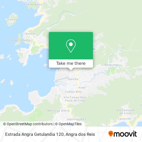 Estrada Angra Getulandia 120 map