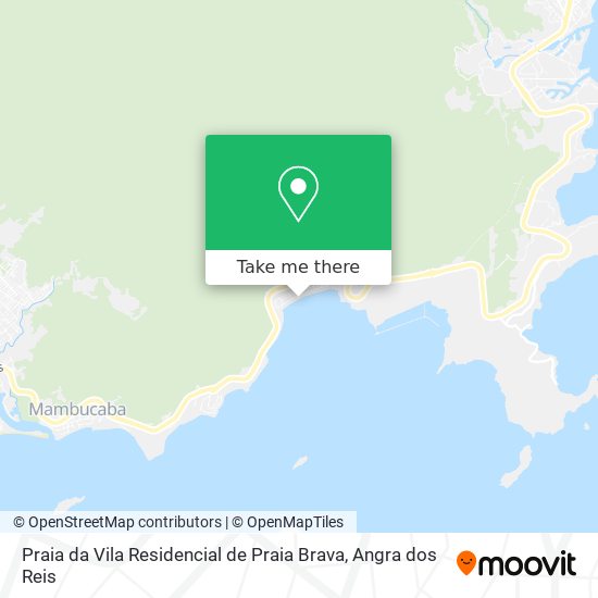 Mapa Praia da Vila Residencial de Praia Brava