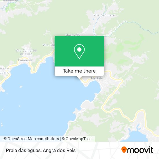 Mapa Praia das eguas