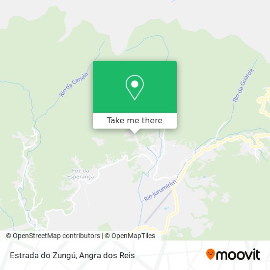 Mapa Estrada do Zungú