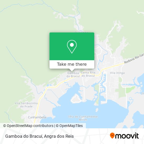Mapa Gamboa do Bracuí