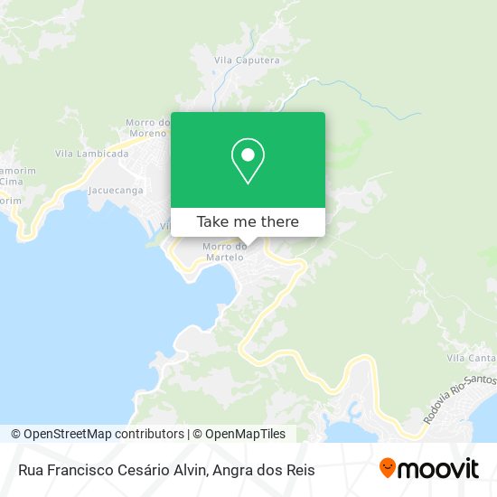 Mapa Rua Francisco Cesário Alvin