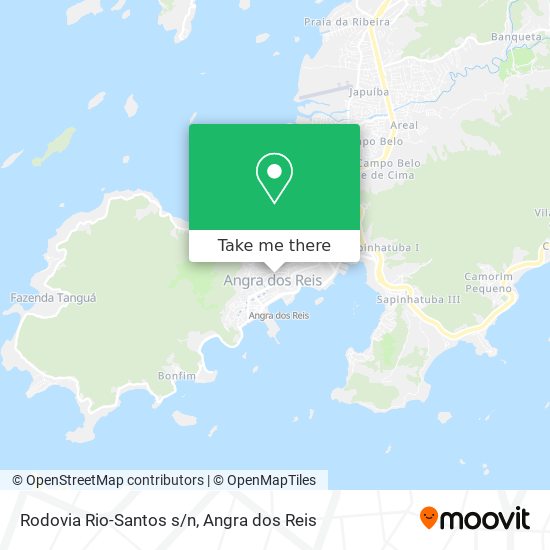 Mapa Rodovia Rio-Santos s/n