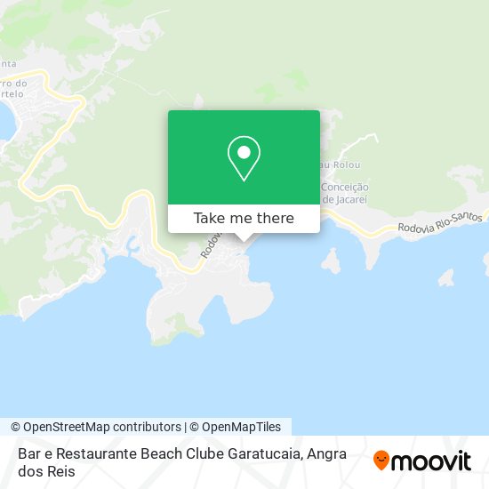 Bar e Restaurante Beach Clube Garatucaia map