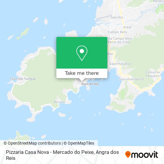 Mapa Pizzaria Casa Nova - Mercado do Peixe