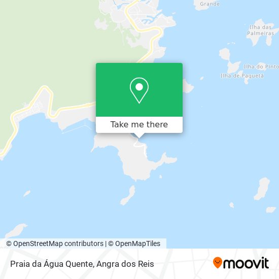 Praia da Água Quente map