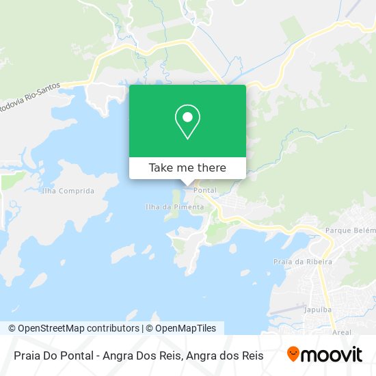 Mapa Praia Do Pontal - Angra Dos Reis