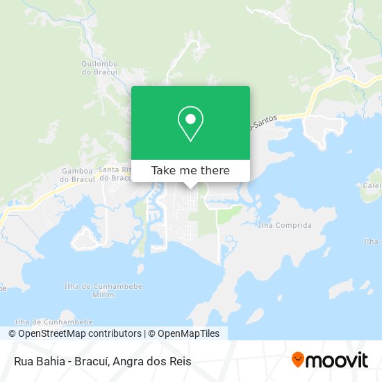 Rua Bahia - Bracuí map