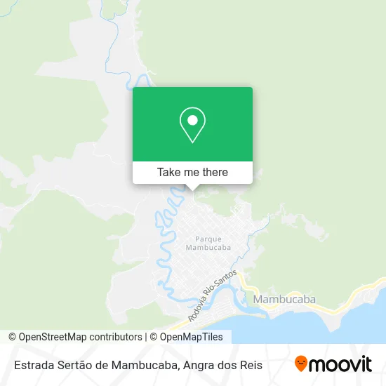 Estrada Sertão de Mambucaba map