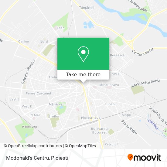 Mcdonald's Centru map
