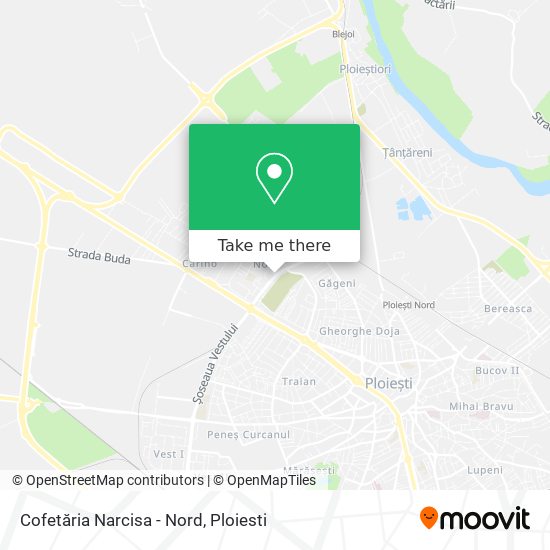 Cofetăria Narcisa - Nord map