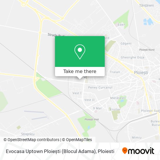 Evocasa Uptown Ploiești (Blocul Adama) map