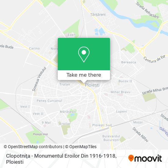 Clopotniţa - Monumentul Eroilor Din 1916-1918 map