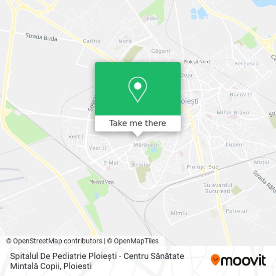 Spitalul De Pediatrie Ploiești - Centru Sănătate Mintală Copii map