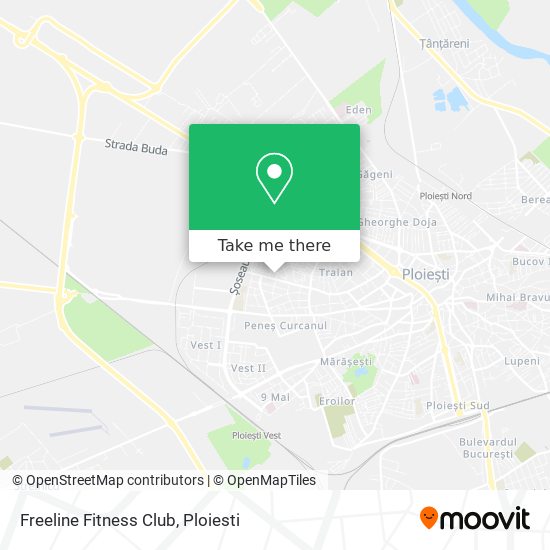 Freeline Fitness Club map